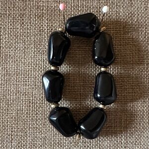 Plunder Black and Gold Chunky Bracelet